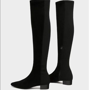 Zara Over the Knee Suede Boots
